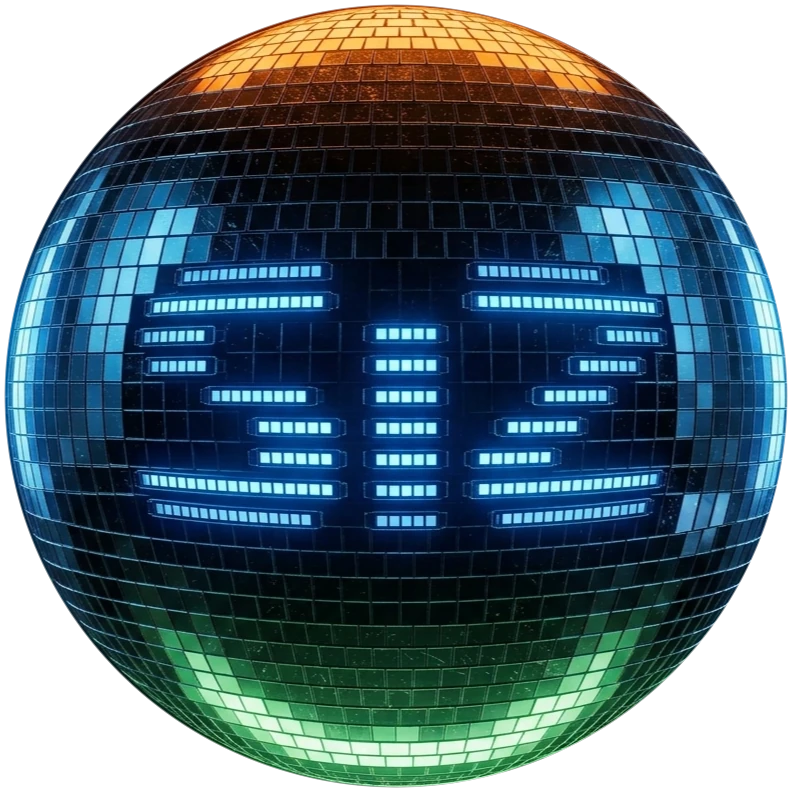 SiZ : boule à facettes avec égaliseur lumineux